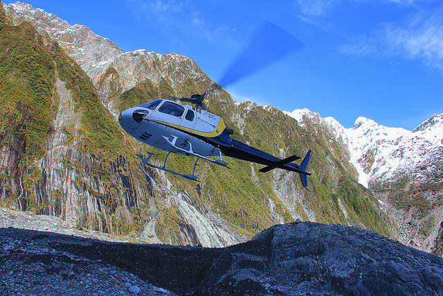 Landin on the Franz Josef Glacier, South Island, New Zealand - Taken by Diann Corbett, 09/2014.