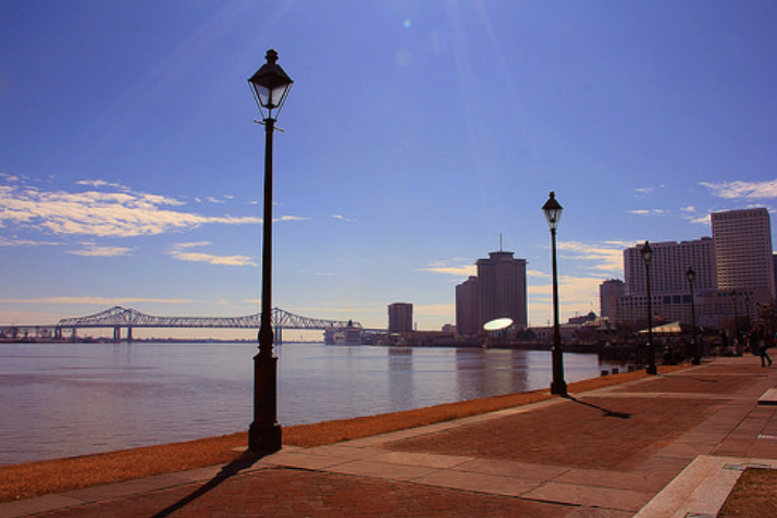 Mississippi River, New Orleans, Louisiana - Taken by Diann Corbett, 02/2014.