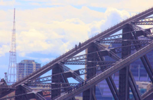 Climbers on the Harbor Bridge, Sydney, Australia