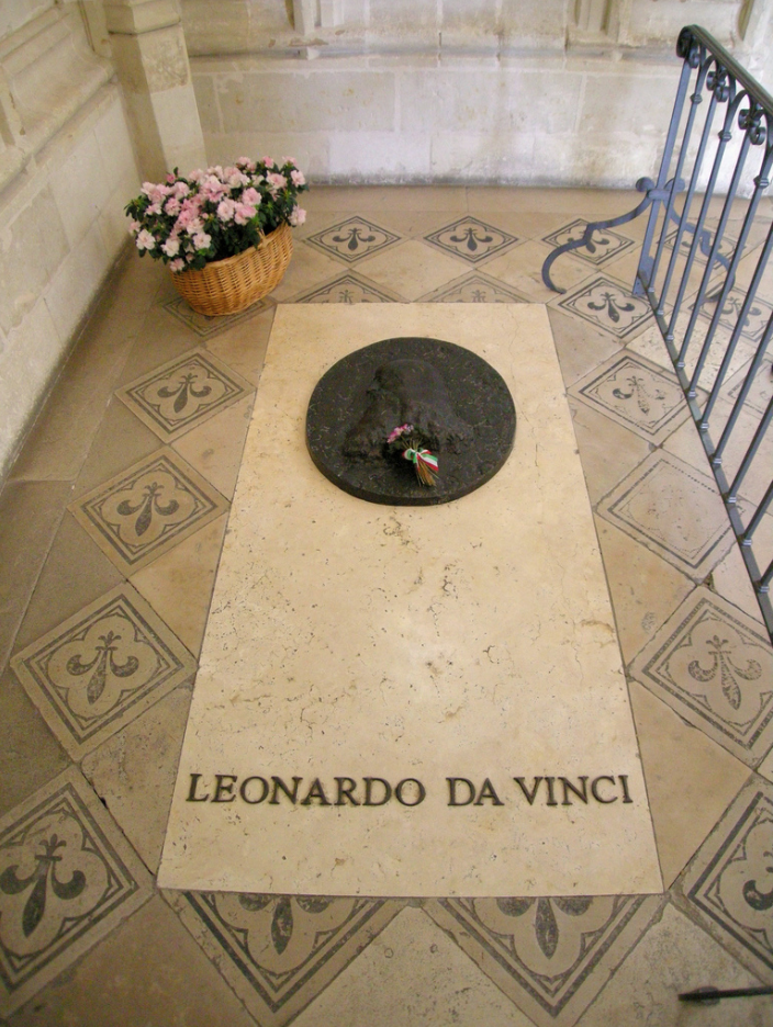Grave of Leonardo DaVinci, Château d'Amboise, Loire Valley, France - Taken by Diann Corbett, 05/2009