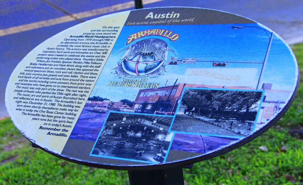 Armadillo World Headquarters Site, Austin, Texas - Taken by Diann Corbett, 12/2015.
