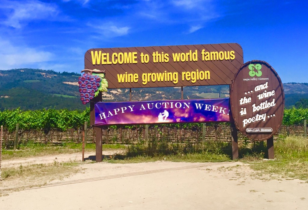 Napa Valley Wine Region Sign
