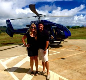 Tim and Diann, NaPali Coast Helicopter Tour, Kauai