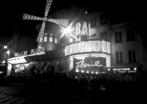 Moulin Rouge at Night, Paris, France